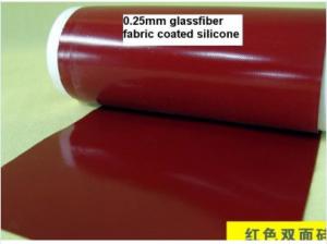 China Double Sides Silicone Coated Fiberglass Fabric Electric Insulation Anti - Corrosion wholesale