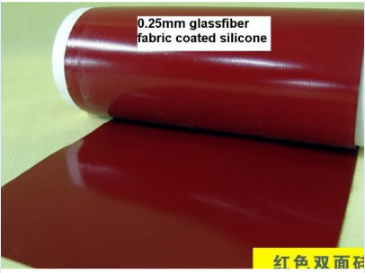 Double Sides Silicone Coated Fiberglass Fabric Electric Insulation Anti -