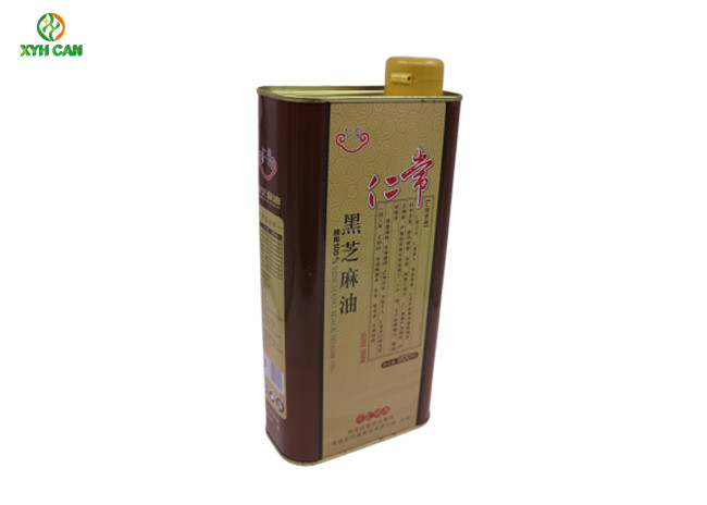 Olive Oil Tin Can of 250ml Square Cylinder Shape 0.18-0.25 Mm Thickness