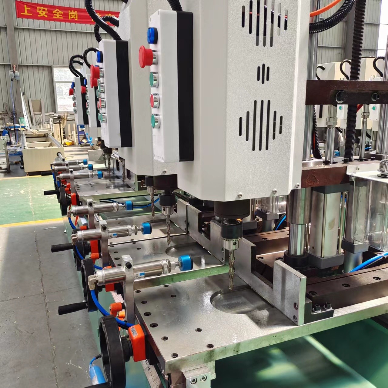 Aluminum Copy Router Machine Multi Head Combined Drilling Machine