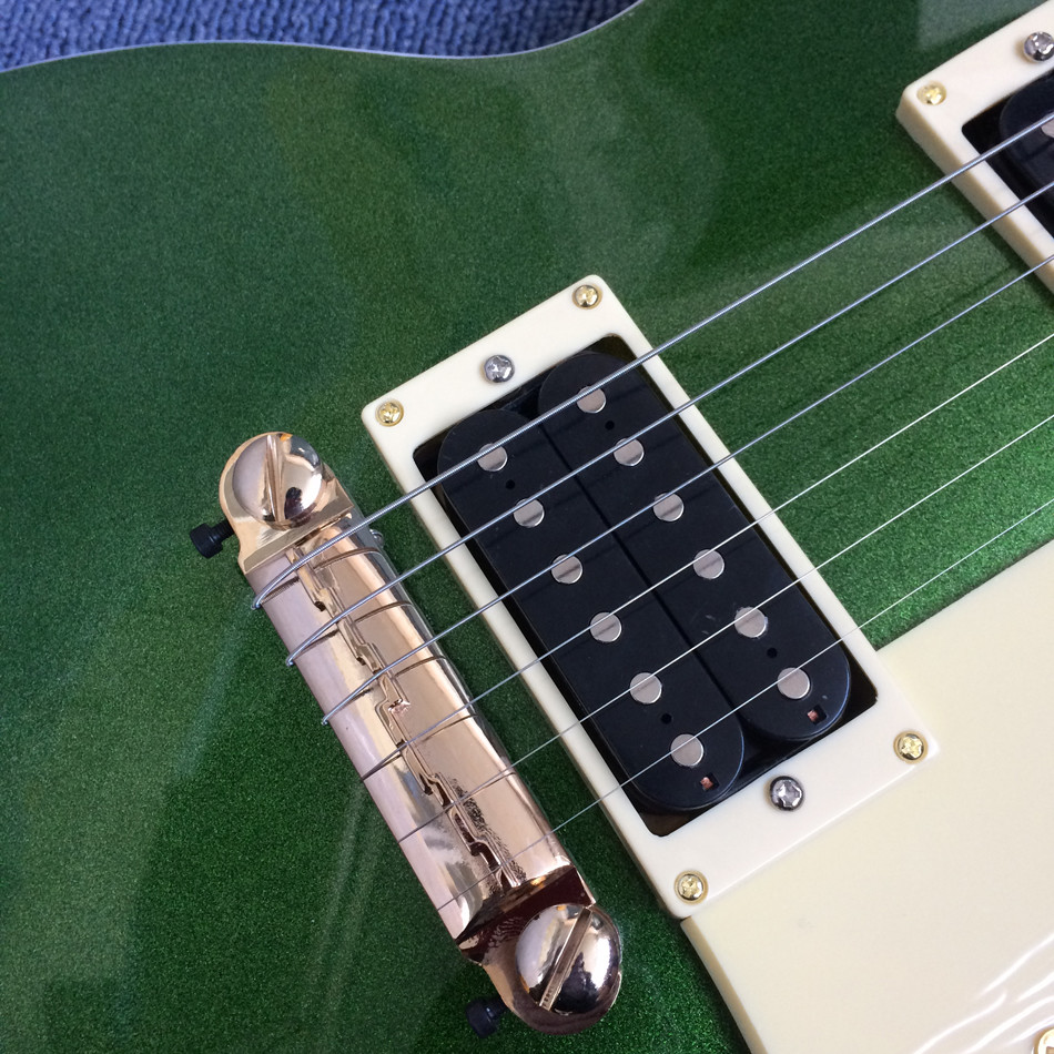New arrival standard LP 1959 R9 electric guitar, Green Top & Ebony Fingerboard,a piece of neck & body ,free shipping