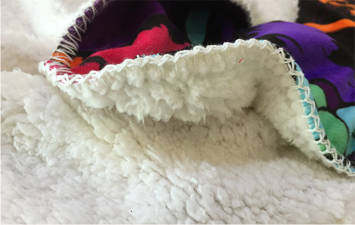 Sherpa Screen Printed Blanket , Double Sided Flannel Blanket 100% Polyester