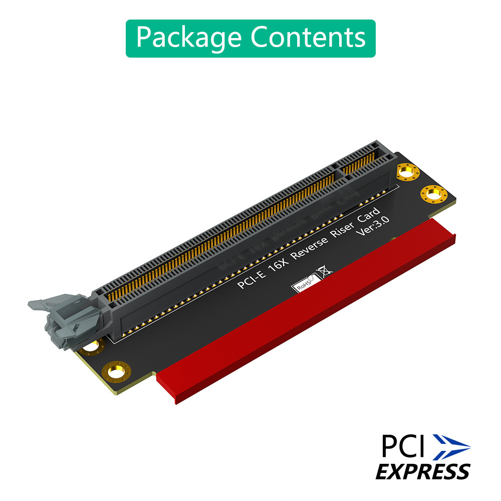Reverse PCI-E 16X 3.0 express PCI-E 90 Degree Male To Female Riser Card