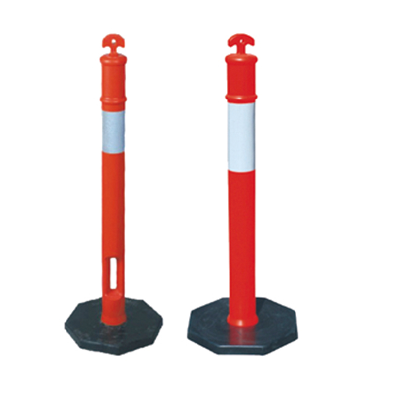 Base size 41*41cm PE Elasticity Traffic Pole for Road Divider Warning Post SH-X010