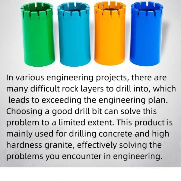 Impregnated Diamond Casing Shoe Bit NQ HQ PQ Series