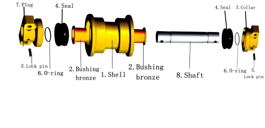 ZX210 ZAX330 Excavator Track Roller For Chassis Components Part No9184516
