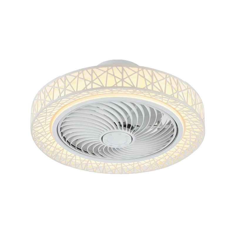 ABS Low Profile Bladeless Ceiling Fan Chandelier 42in Quiet DC Motor