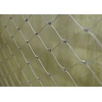 China Flexible Ferruled Wire Rope Mesh , 316 Grade Stainless Steel Cable Mesh for sale