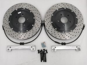 China 370*36mm Car Brake Disc Black Center Bell Brake Line Iron Bracket wholesale
