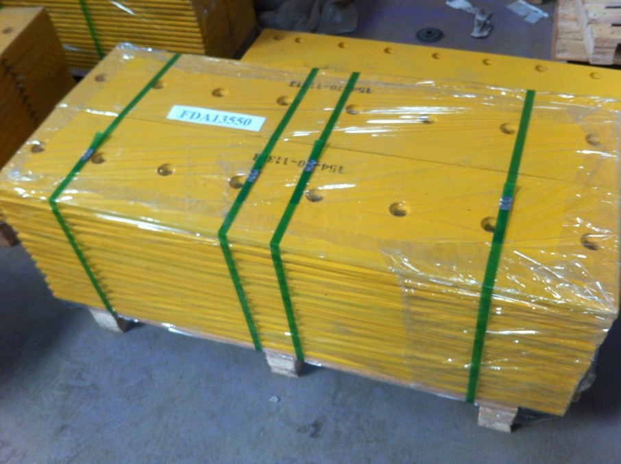 High Hardness Bulldozer Cutting Edges End Bits in Yellow or Black with 30MNB and High Carbon Steel