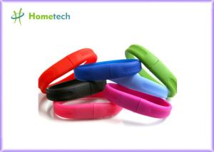 China White A Grade Secure USB Flash Drive , Silicone Bracelet USB Memory Stick on sale