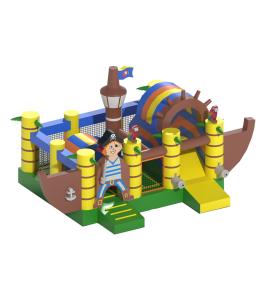China Pirate Ship Theme Park Commercial Inflatable Kids Bounce House wholesale