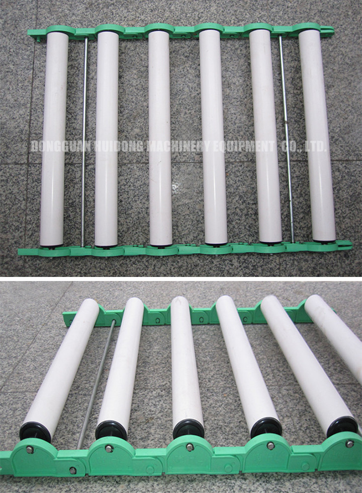 No Power Pvc Adjustable Roller Conveyor Customized Size For Transport Goods