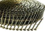 120pcs / Coil Coil Roofing Nails Yellow Twisted Shank Construction