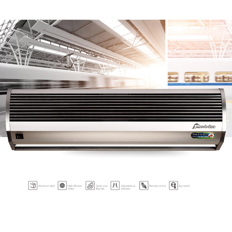 2024 New Silver Aluminum Residential Overhead Commercial Door Air Curtains