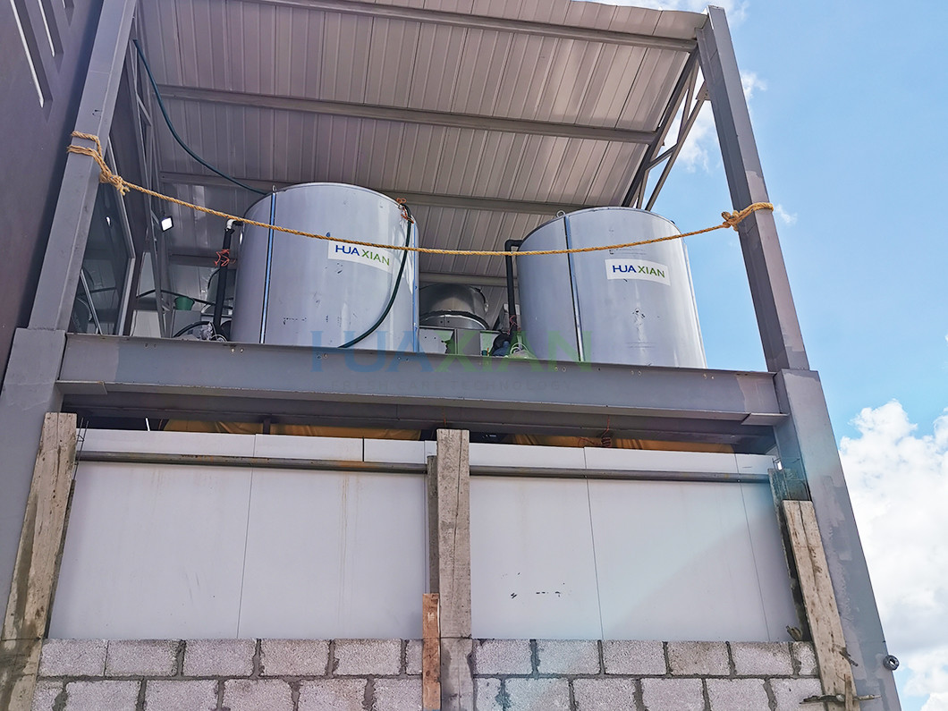 Industrial Flake Ice Machine 10 Ton Evaporative Fresh Water For Fishes