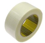 White Fiberglass Adhesive Tape Bidirectional Filament Tape Cross Weaved