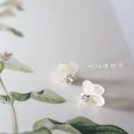 Birthday Gift Flying Butterfly Dry Hydrangea Rhinestone Real Flower Women