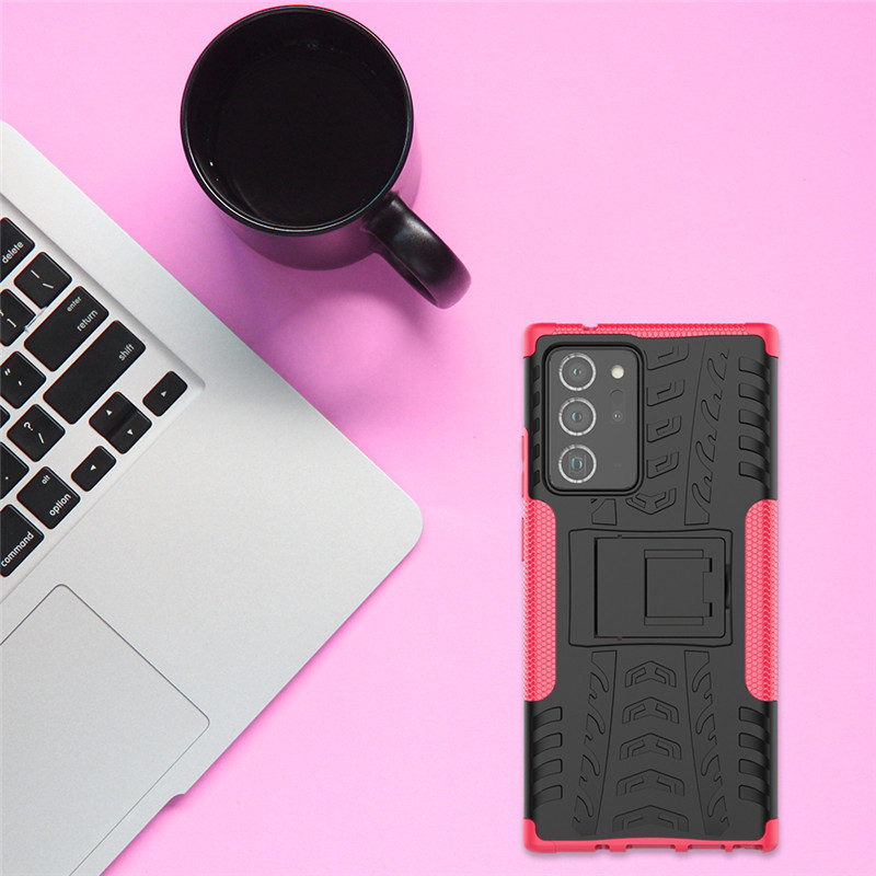 Hybrid Full Protection Mobile Cover Anti Drop Built In Kickstand Heavy Duty
