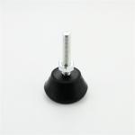 M10 Screw JY-1209A Black Rubber Foot Cup 50mm Base Diameter