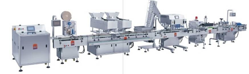 Tablet Capsule Counting And Packing Machine Multi Vibration Plate Bottle Packaging Machine