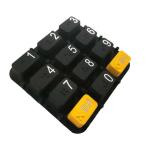 Custom Radium Carved Transparent Silicone Rubber Pos Machine Keys