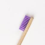 Round Charcoal Bamboo Handle Toothbrush Stick Spray Paint Silk Screen Logo
