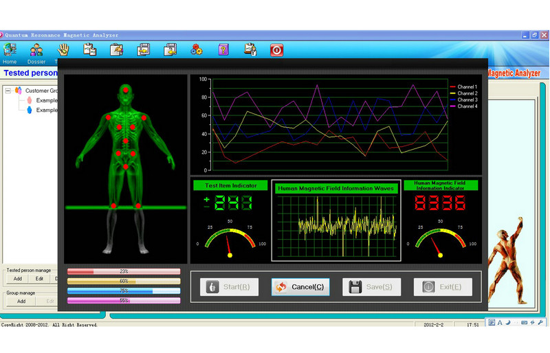 Quantum Bio-Electric Whole Health Analyzer For Endocrine System