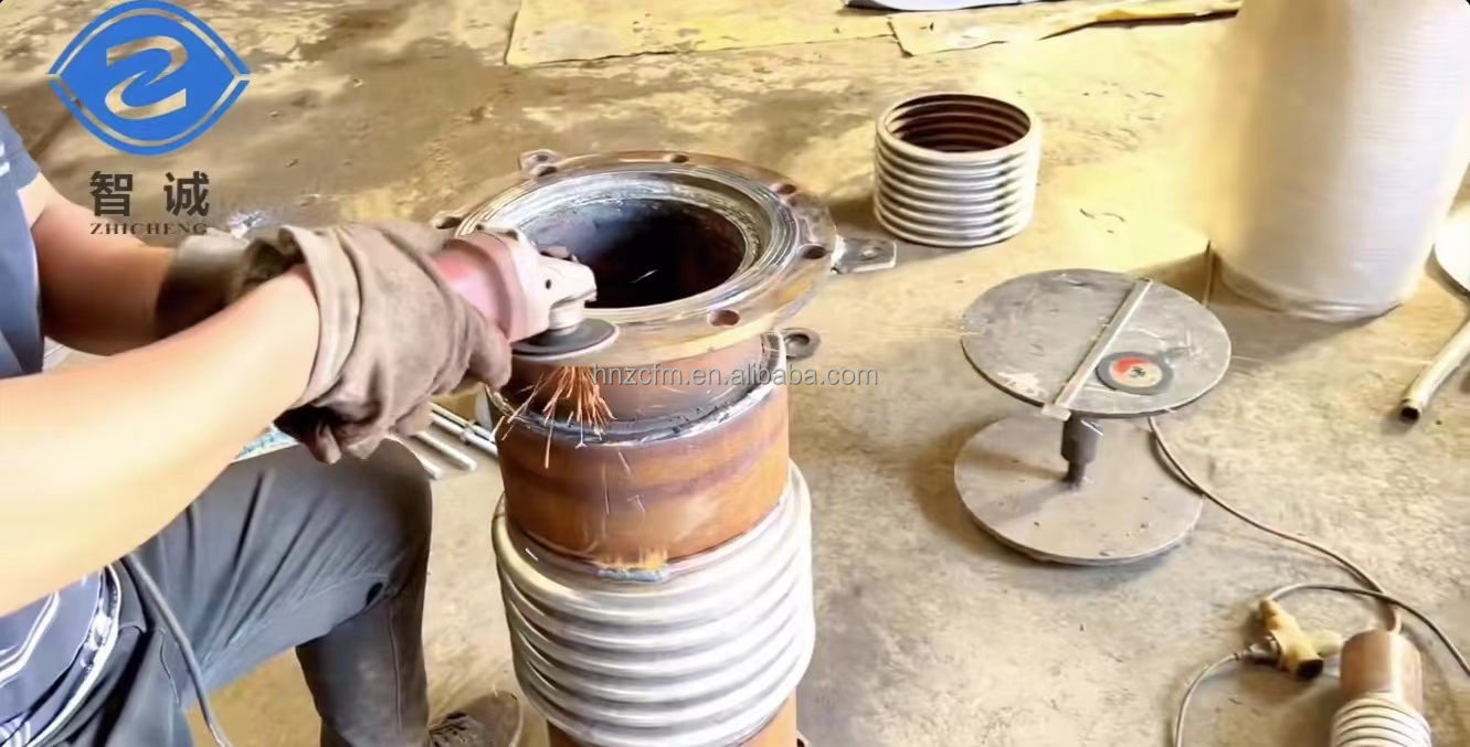 DN32 DN3000mm Expansion Flexible Bellows For Exhaust Fully Lined Tetrafluoro Compensator Water Handling
