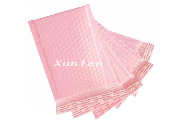 Lightweight Pink Metallic Bubble Mailers Shipping Packaging Bubble Wrap Mailing