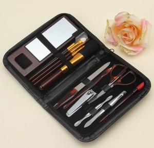 China 12 in 1 Manicure Kit and Cosmetic brush Set wholesale