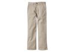 Cotton Material Stretch Uniform Pants Grey Color Delicate Lines For School Boys