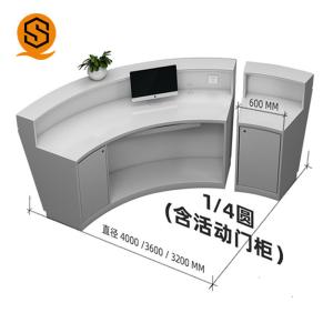 ISO9001 Approved Airport Reception Desk Round Reception Table
