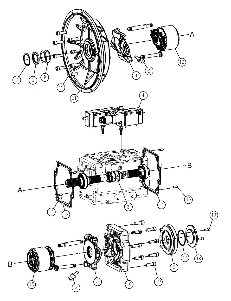 5319886 531-9886 TQ Hydraulic Pump , 320GC 323GC Hydraulic Pump In Excavator