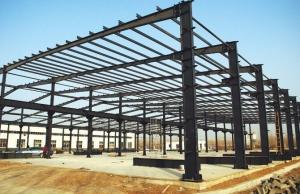 China Q345 / Q235B Prefabricated Steel Frame Buildings Pre Cut Environment Friendly wholesale