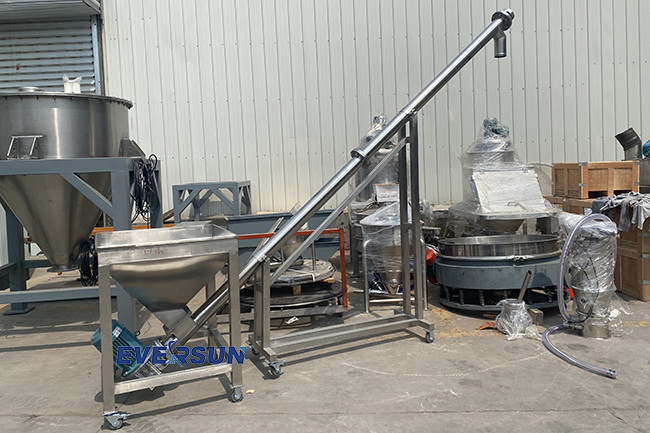 Chemical Auger Screw Conveyor For Small Bulk Materials Length 1 - 40m