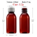 Suspension Powder Plastic Syrup Bottle 3oz 4oz Small Plastic Syrup Bottles