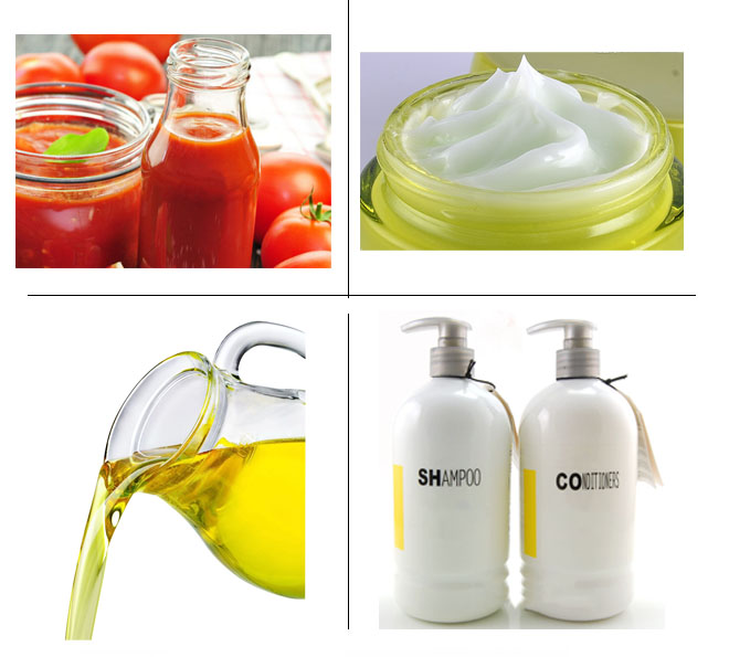 Cosmetic Cream Liquid Filling Packaging Machine Semi Automatic With Mixer