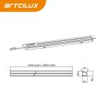 Indoor Aluminum Profile LED Light Switchable Pole Directions A2Q0L