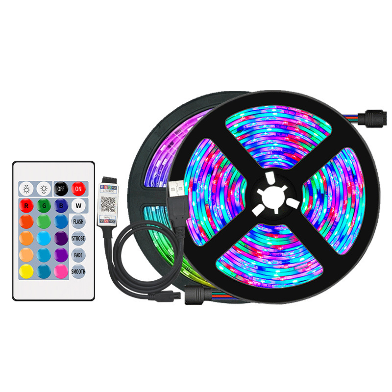 USB Powered LED Strip Light With RGB Color Temperature And SMD5050 LED Light Source