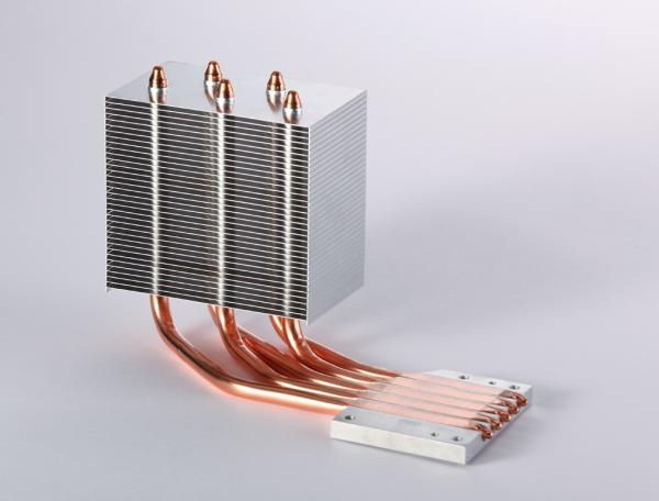 Quality Heatpipe CPU Aluminum Heatsink With Copper For Thermoelectric Cooling for sale