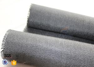 China 800g Black Vermiculite Coated Fiberglass Fabric For Fire Blanket wholesale