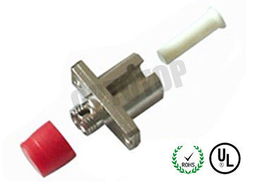 Bronze Simplex LC FC Adapter Single Mode Metal With Flange , No Shutter