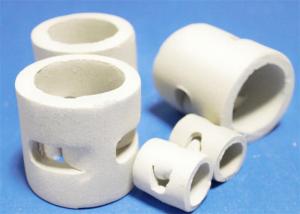 China 5MM Desulfurization Tower Ceramic Saddles Packing Anti Corrosion wholesale
