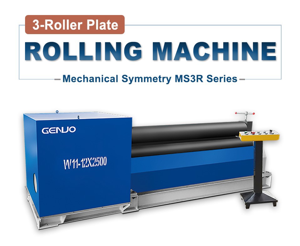 Mechanical Symmetry 3 Roller Plate Rolling Machine