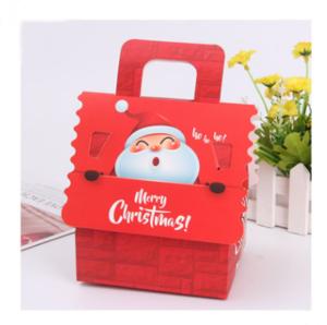 China Eco Friendly Christmas gift CMYK Candy Packaging Box With Handle wholesale