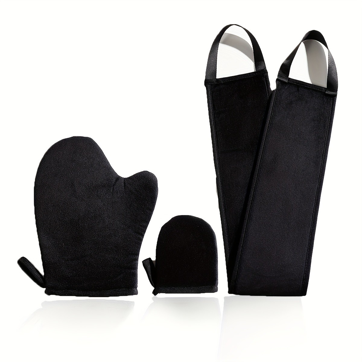 Self Tanning Mitt Applicator Kit with Self Tanning Glove, Face Tanning Mitt, Self Tan Back Applicator, Exfoliating Glove