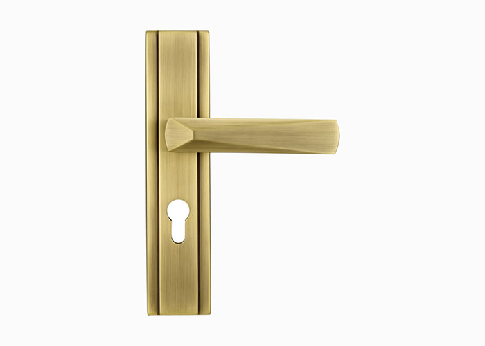Brass Luxury Lever Door Handles 130mm 63mm for Front Door