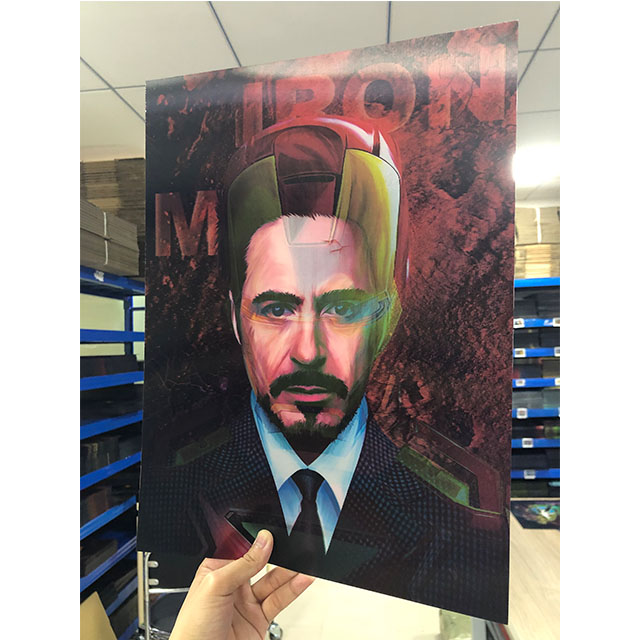 30x40cm 3D Animation Poster Lenticular Flip Pictures Of Marvel Comics Wall Art