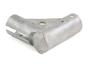 China Durable Chain Link Fence Fittings Gate Corner / Gate Elbow Pressed Steel Materials wholesale